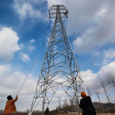Hot Dip Galvanized Angel Steel 132 KV Transmission Line Tower