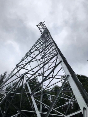 ASTM123 Galvanized 110KV Power Distribution Steel Lattice Tower
