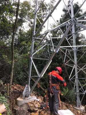 110KV HDG Angle Steel Pylon Transmission Tower