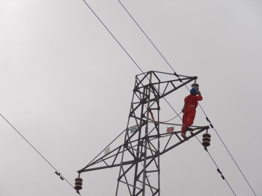 HDG Angle Steel 132KV Electric Transmission Line Tower