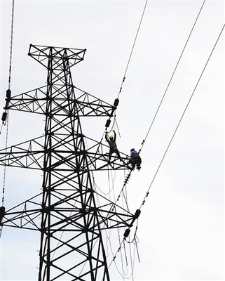 Hot Galvanized Q345 Q235 Steel Power Line Tower