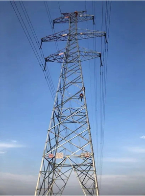 Hot Dip Galvanized 500KV Q355 Q255 Steel Transmission Tower