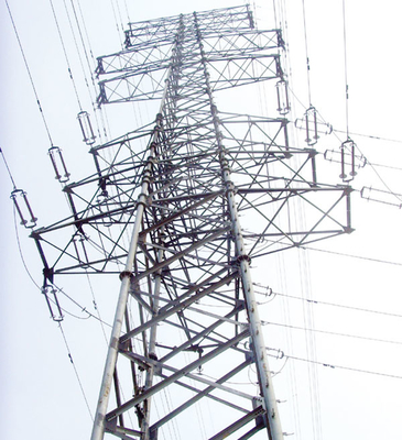 10 - 100M Lattice Steel High Voltage Transmission Towers