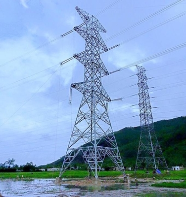 110KV Telecommunication Q235 Q345 Q420 Steel Lattice Towers