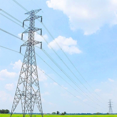 HDG Lattice Angle Steel High Voltage Electricity Pylons