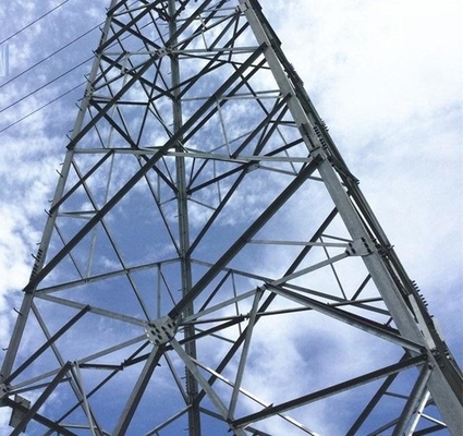 10KV To 750KV Power Transmission Hot Dip Galvanized Lattice Tower