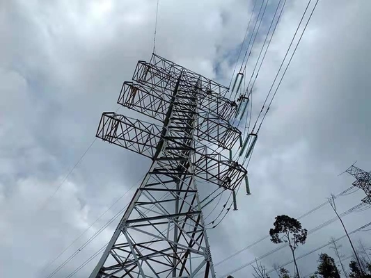 10 - 1000KV Electric Power Transmission Lattice Steel Towers