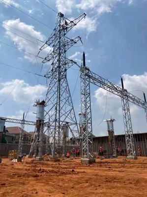 10 - 1000KV Electric Power Transmission Lattice Steel Towers