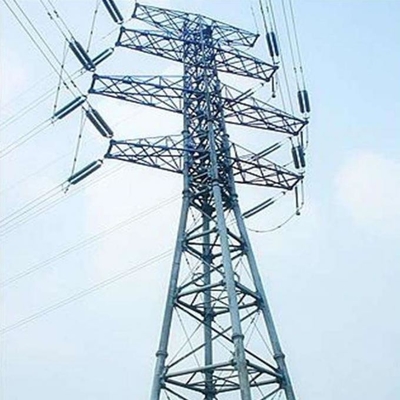 Transmission Line Galvanized Steel Q355 / Q255 Guy Wire Tower