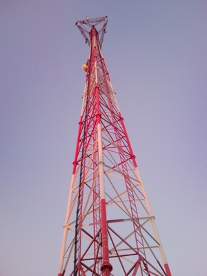 ISO 1461 ASTM A123 HDG Tubular Telecommunication Steel Tower