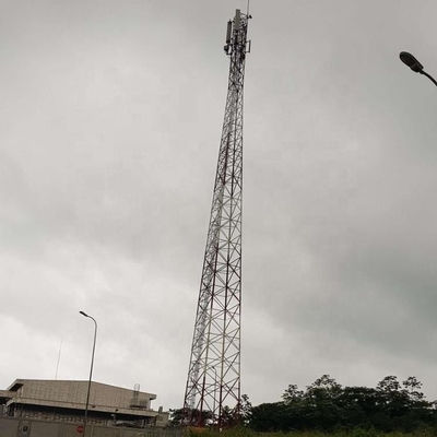 Four Legged Self Supporting Communication Tower Angular Steel For Telecommunication