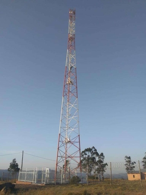 4 Leg Angular Telecommunication Steel Tower Antenna Mobile Galvanization