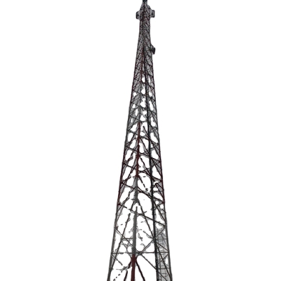 4 Leg Angular Telecommunication Steel Tower Antenna Mobile Galvanization