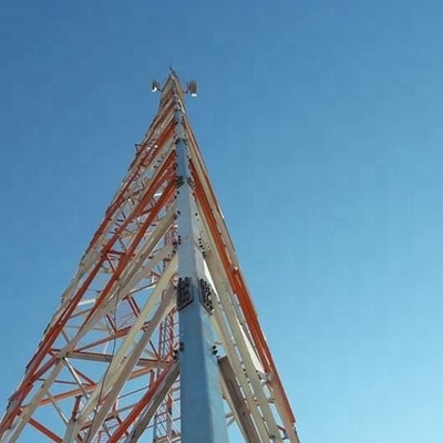 WiFi Mobile Triangle Steel Monopole Tower Galvanized Self Supporting