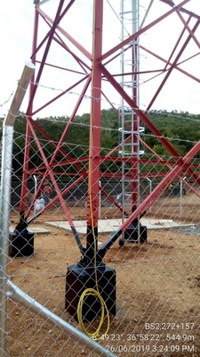 WiFi Mobile Triangle Steel Monopole Tower Galvanized Self Supporting