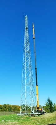 Antenna Lattice Telecommunication Steel Tower Q255 Material