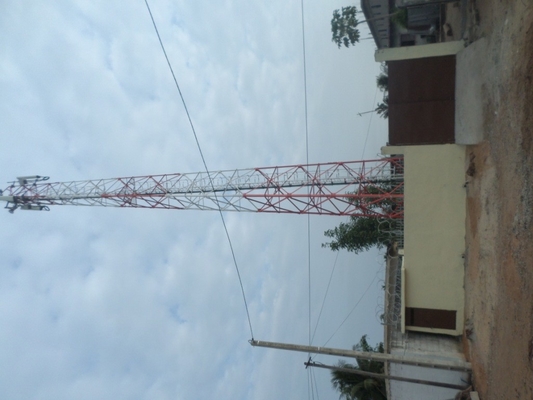 110KV Antenna Telecommunication Tower Galvanized Angular Steel Radar Structure