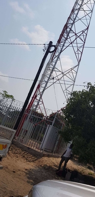 Angular 100M Gsm Antenna Tower Mast And Brackets Aviation Obstruction Light