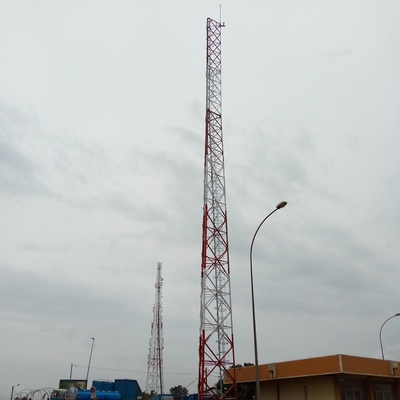 4 Legged ASTM A123 Lattice Radio Tower Galvanized Steel Q235B