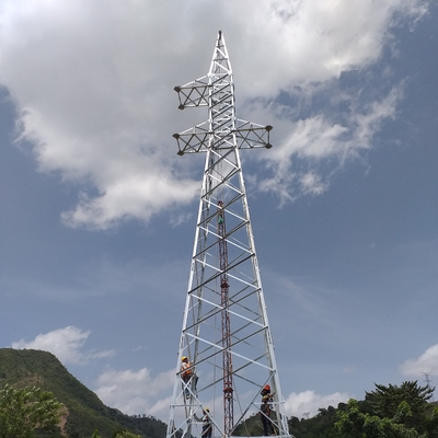 Lattice Steel Tower Transmission Line Electrical For Site Project