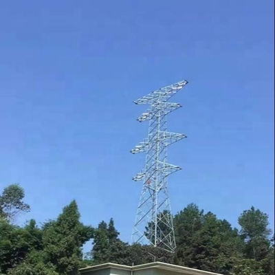 Electrical Transmission Tower Line Steel Lattice Tower 135KV