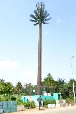 Hot Dip Galvanized Artificial Tree Antenna Steel Tower For Telecommunication