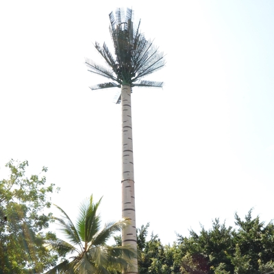 Telecommunication Palm Tree Steel Monopole Tower Hot Dip Galvanized