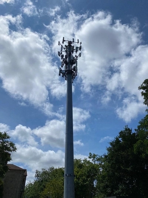 Galvanized Guyed Mast Pole Tower Steel Q355 Q245 Material
