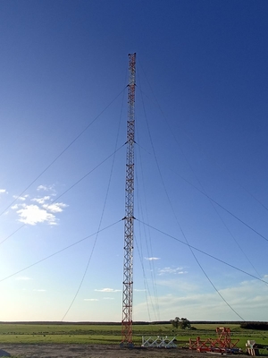 Hot Dip Galvanization And Painting Mobile Guyed Towers Steel Q355