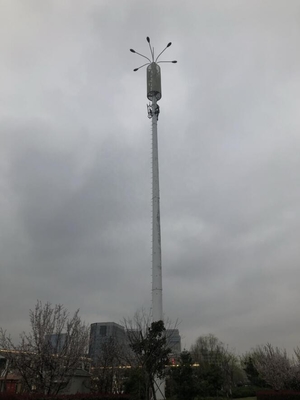 Telecommunication Steel Monopole Tower With Hot Dip Galvanized