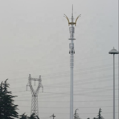 20m Telecom Monopole Iron Tower For Telecommunication