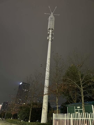 Q345 Steel Galvanized Mast Tower Pole With Bracket
