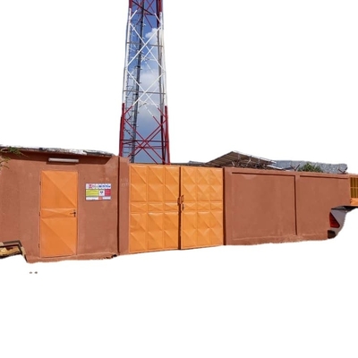 Telecommunication 4 Legged Lattice Steel Tower Q345 Microwave