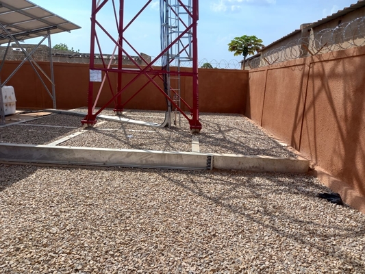 Q235 Hot Dip Galvanized Steel Tower For Telecommunication RDU RDS