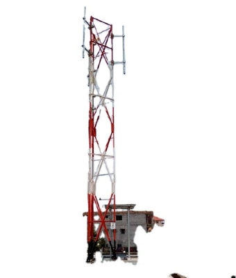 Q345 Q235 Steel Rooftop Tower For Telecommunication Hot Dip Galvanized