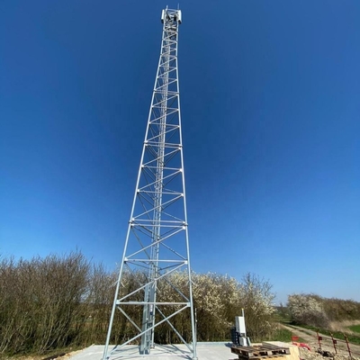 Telecom Steel Tubular Tower Hot Dip Galvanized 15M Height
