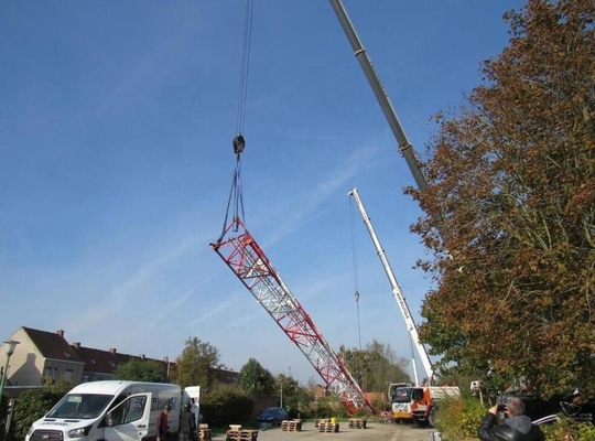 Tubular Steel Telecom Tower With Hot Dip Galvanized And Brackets